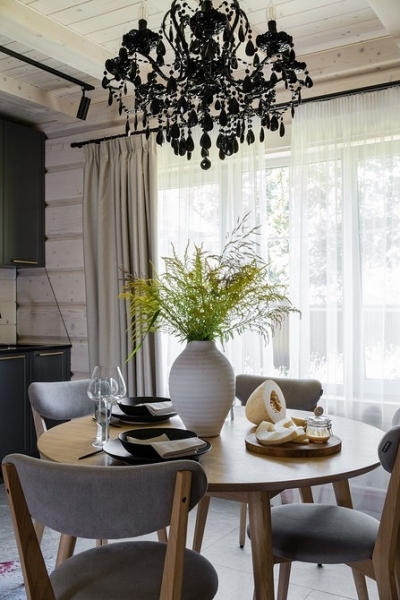 Как выглядит современный интерьер в традиционном доме из бруса: реальный пример | ivd.ru