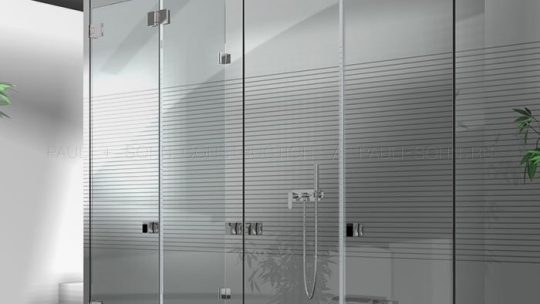 Раздвижная стеклянная шторка для ванной: подробно