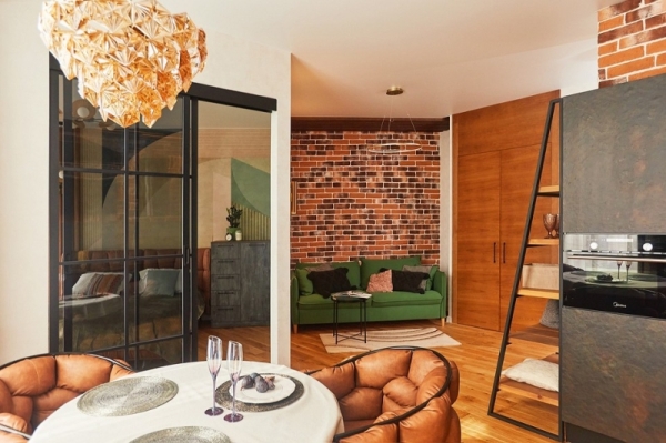 Уютная квартира 48 кв. м в стиле лофт для мамы и дочки | ivd.ru